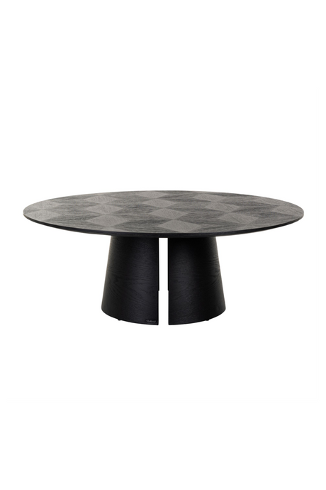 Black Oak Pedestal Coffee Table | Richmond Interiors Blax | Oroa.com