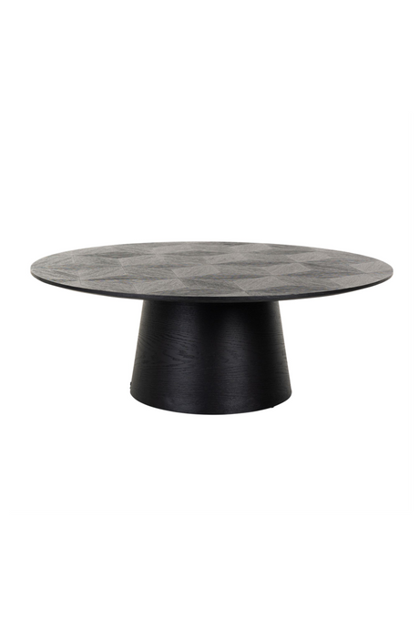 Black Oak Pedestal Coffee Table | Richmond Interiors Blax | Oroa.com