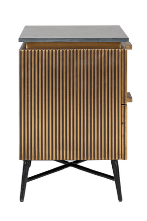 Modern Metal Bedside Cabinet | Richmond Interiors Ironville | Oroa.com