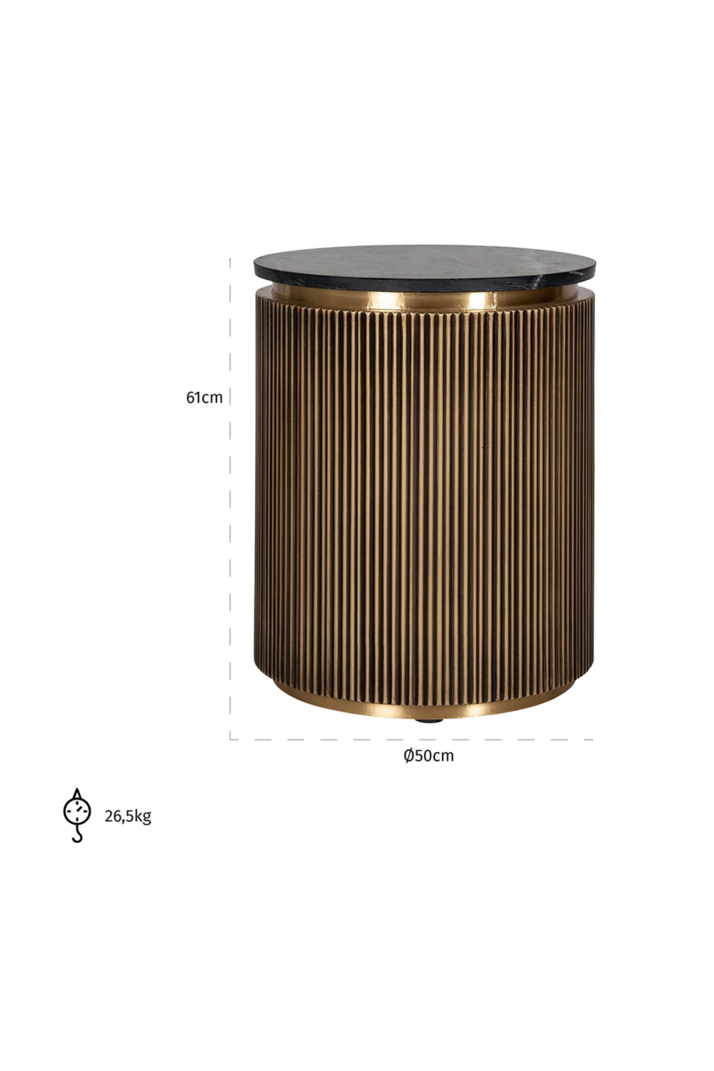 Modern Metal End Table | OROA Ironville | Oroa.com