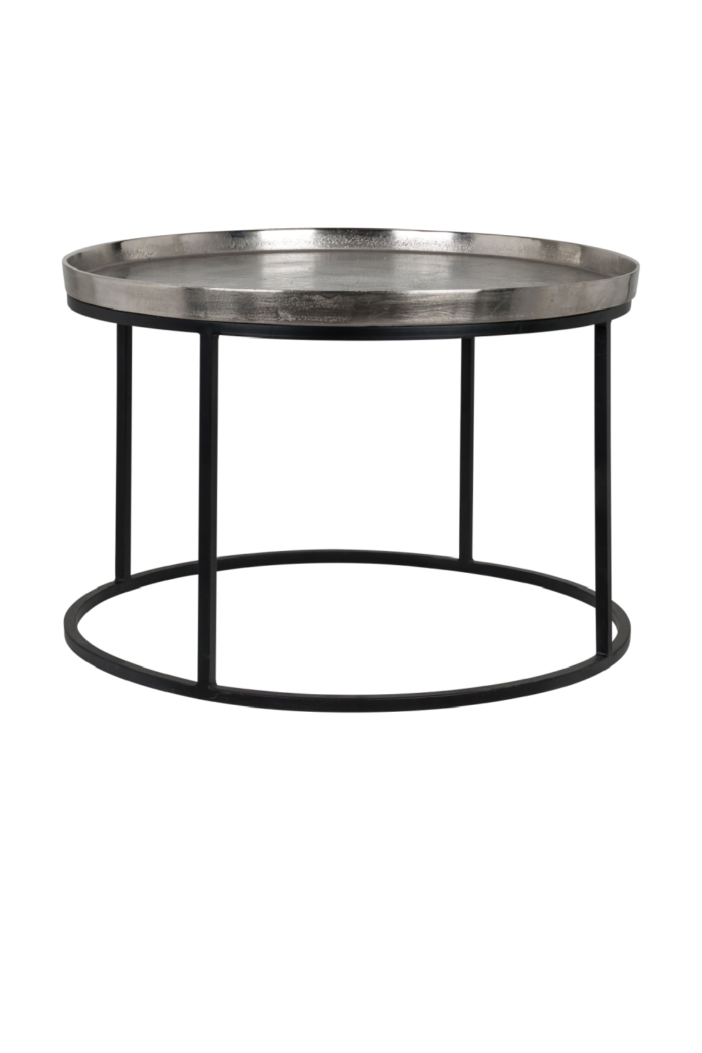 Round Silver Tray Coffee Table | Richmond Interiors Lyam | OROA.com