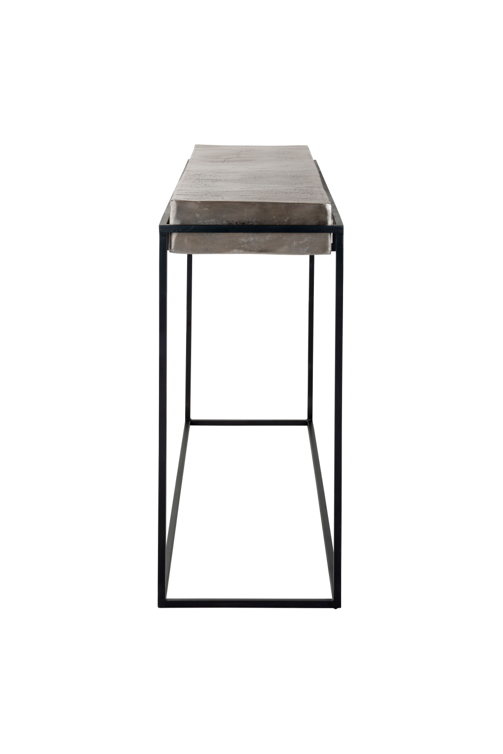 Champagne Gold Aluminum Console Table | OROA Calloway | Oroa.com