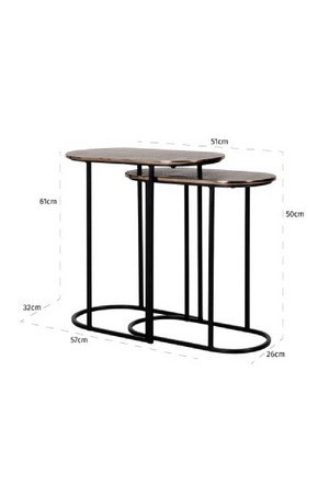 Oblong Nested End Tables (2) | Richmond Interiors Chandon  | Oroa.com