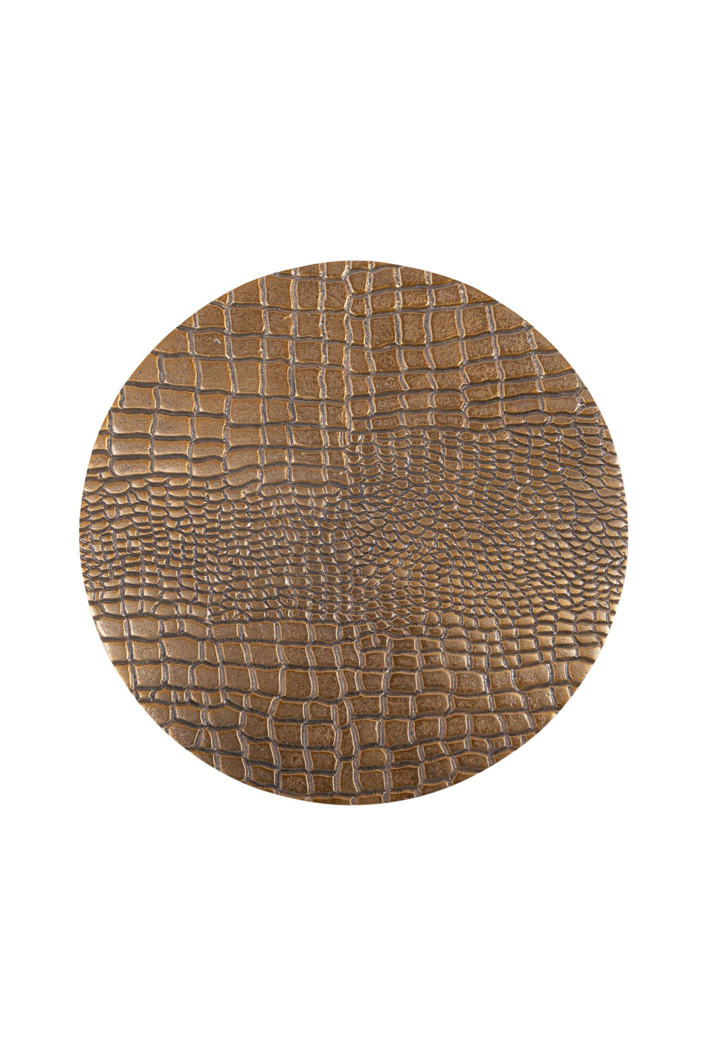 Golden Aluminum Pedestal Side Table S | Richmond Interiors Cobra | Oroa.com