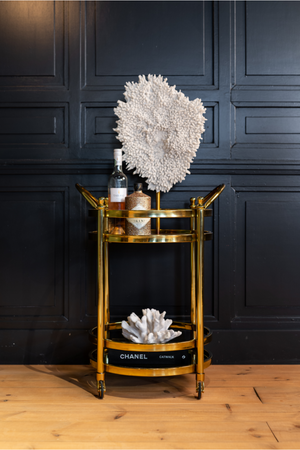 Round Gold Trolley | Richmond Interiors Hendricks | Oroa.com