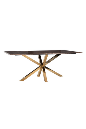 Gold Base Marble Dining Table | Richmond Interiors Conrad | Oroa.com