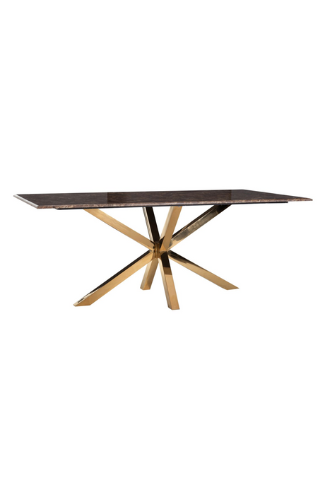 Gold Base Marble Dining Table | Richmond Interiors Conrad | Oroa.com