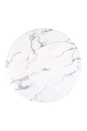 Round White Marble Pedestal Dining Table | Richmond Interiors Degas | OROA.com