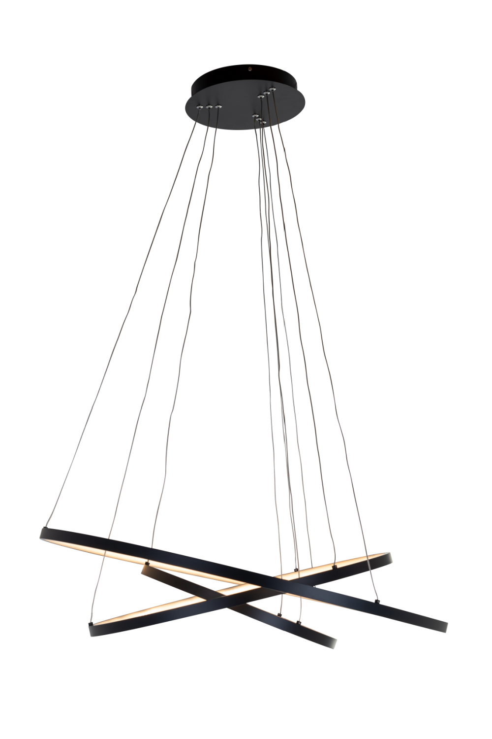 Black Aluminum Modern Hanging Lamp | OROA Amira | OROA.com