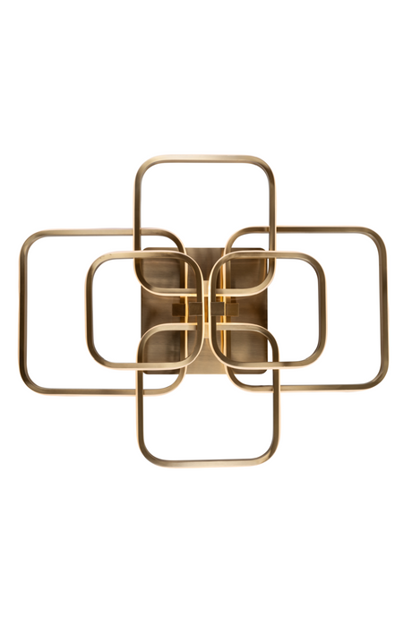Golden Squares Modern Ceiling Light | Richmond Interiors Cailey | OROA.com