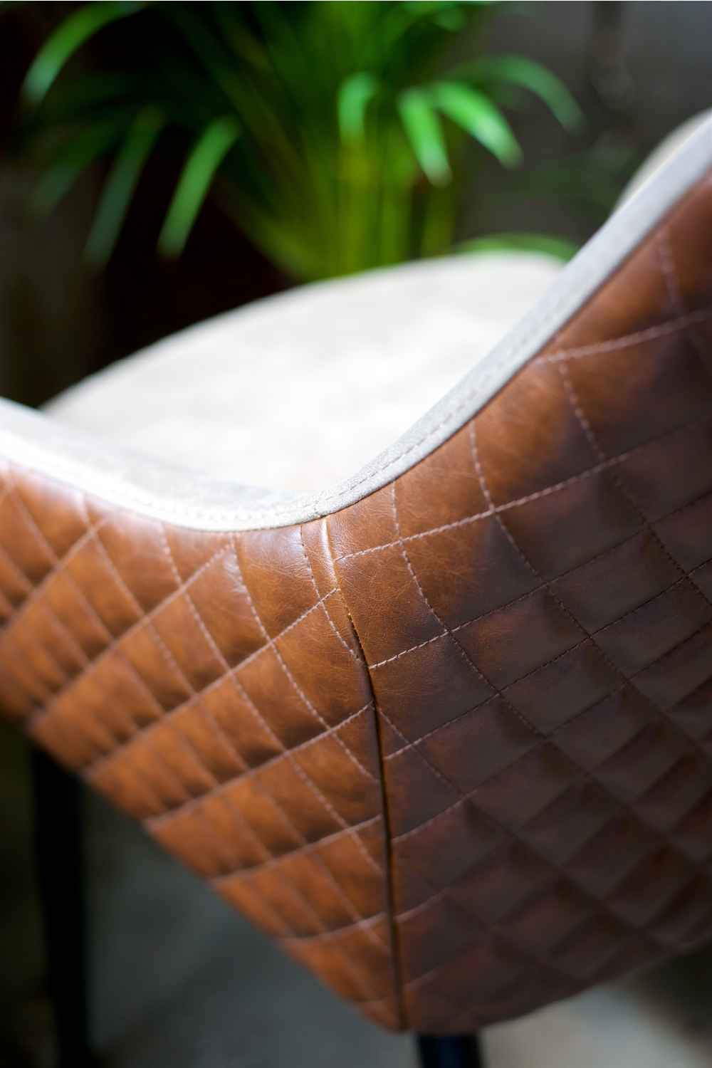 Brown Leather Dining Chair | OROA Chrissy | OROA.com