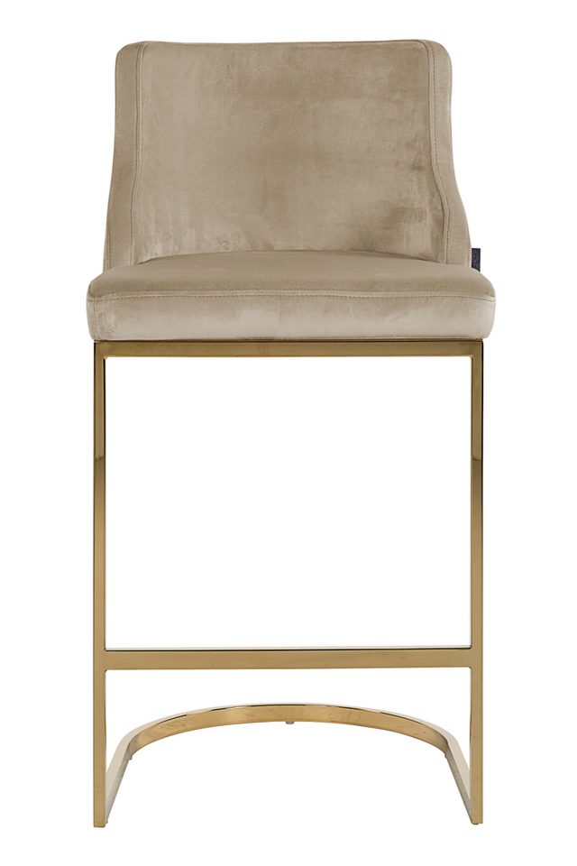 Khaki Velvet Bar Stool | Richmond Interiors Bolton | Oroa.com