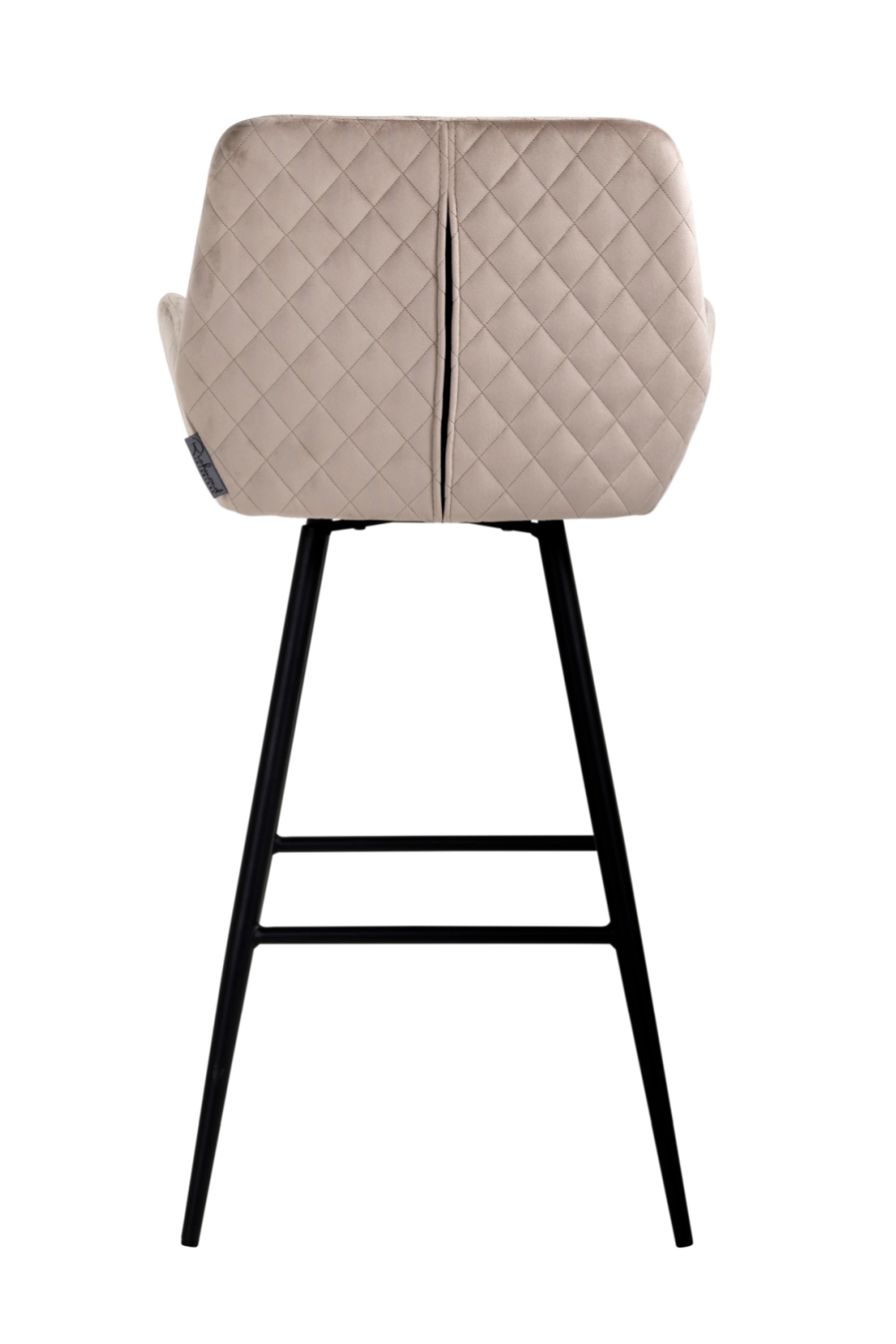 Khaki Velvet Rotatable Bar Stool | OROA Linsey | Oroa.com