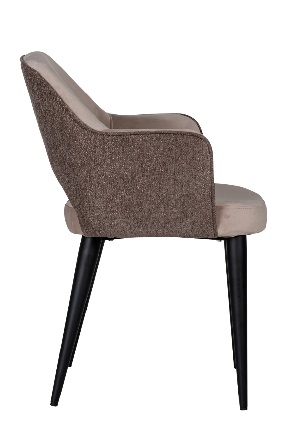 Khaki Cut-Out Back Dining Armchair | OROA Giovanna | Oroa.com