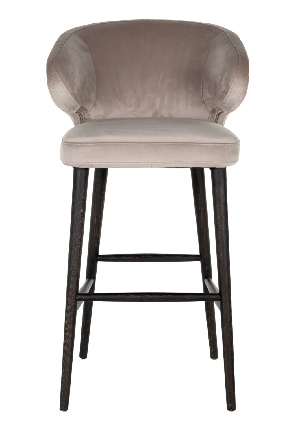 Modern Velvet Bar Stool | Richmond Interiors Indigo | Oroa.com