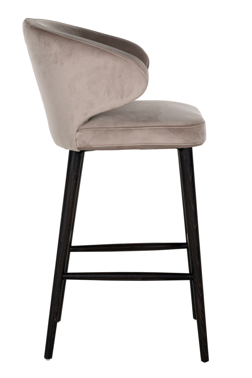 Modern Velvet Bar Stool | OROA Indigo | Oroa.com