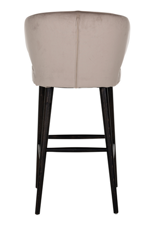Modern Velvet Bar Stool | Richmond Interiors Indigo | Oroa.com