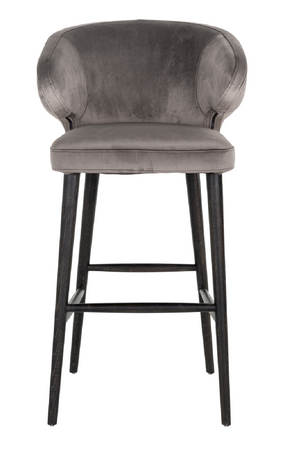 Stone Velvet Bar Stool | Richmond Interiors Indigo | OROA.com