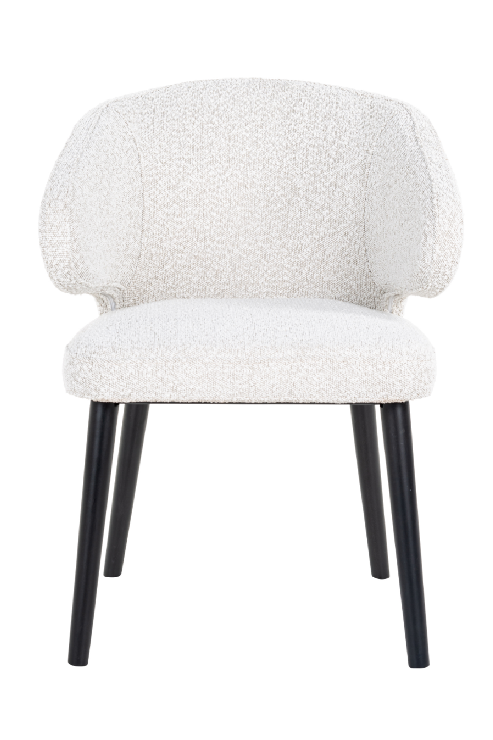 White Bouclé Modern Dining Chair | Richmond Interiors Indigo | OROA