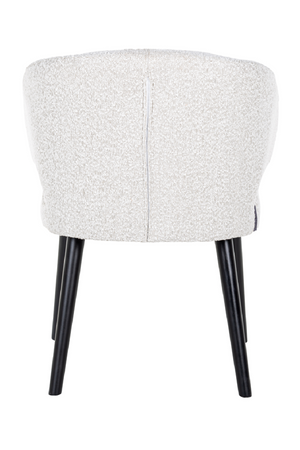 White Bouclé Modern Dining Chair | Richmond Interiors Indigo | OROA