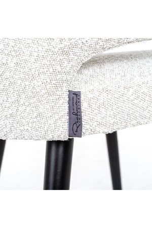 White Bouclé Modern Dining Chair | Richmond Interiors Indigo | OROA