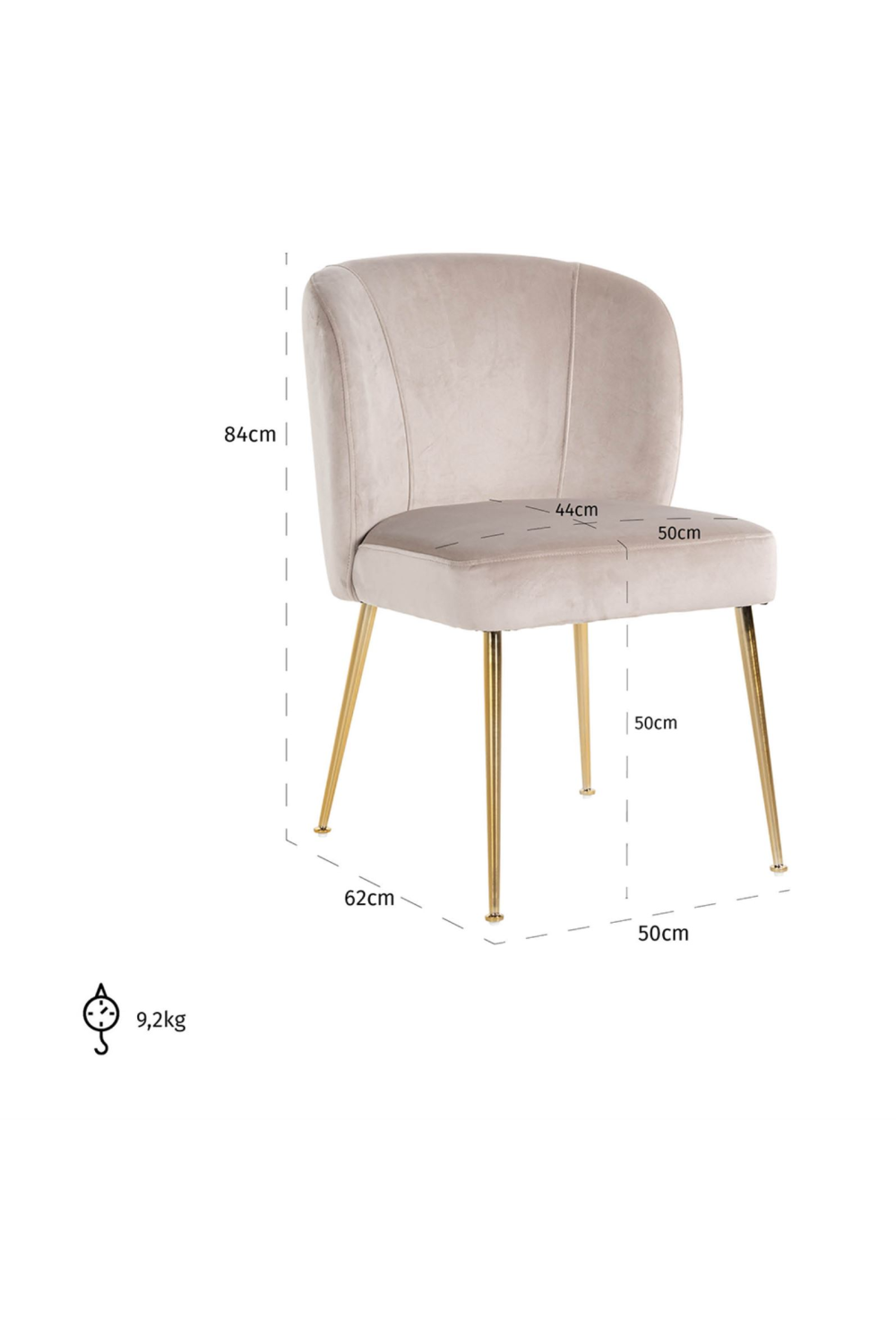 Modern Khaki Dining Chair | OROA Cannon | Oroa.com