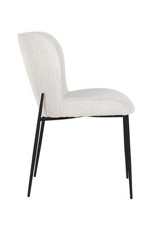 Minimalist White Bouclé Chair | Richmond Interiors Darby | OROA.com