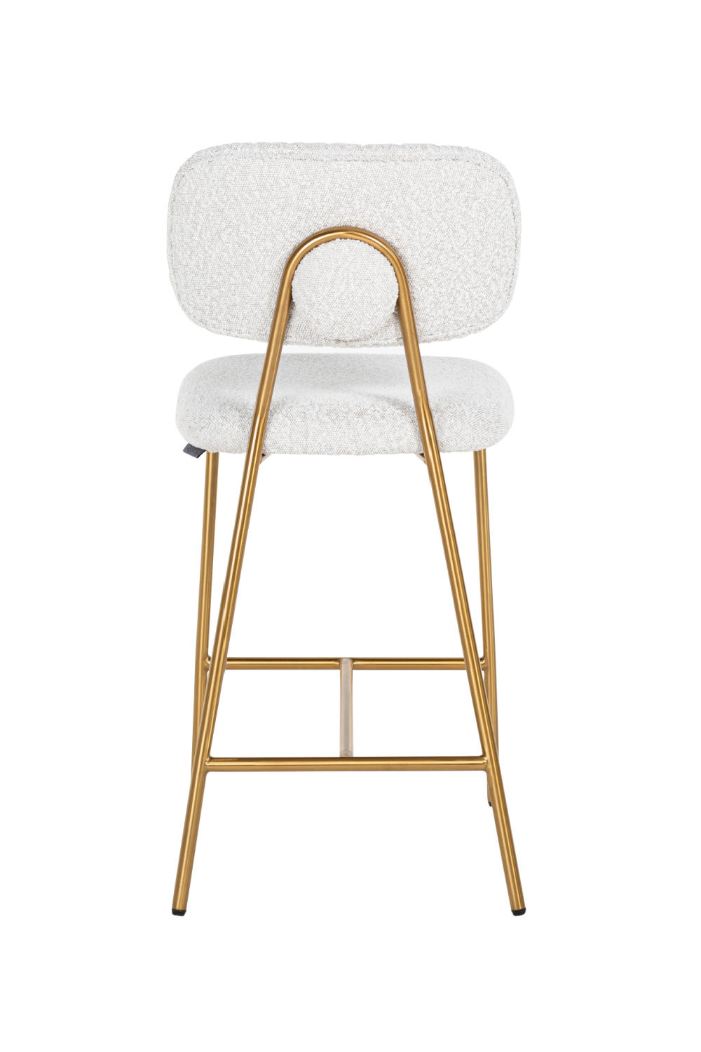 White Bouclé Counter Stool | OROA Xenia | Oroa.com