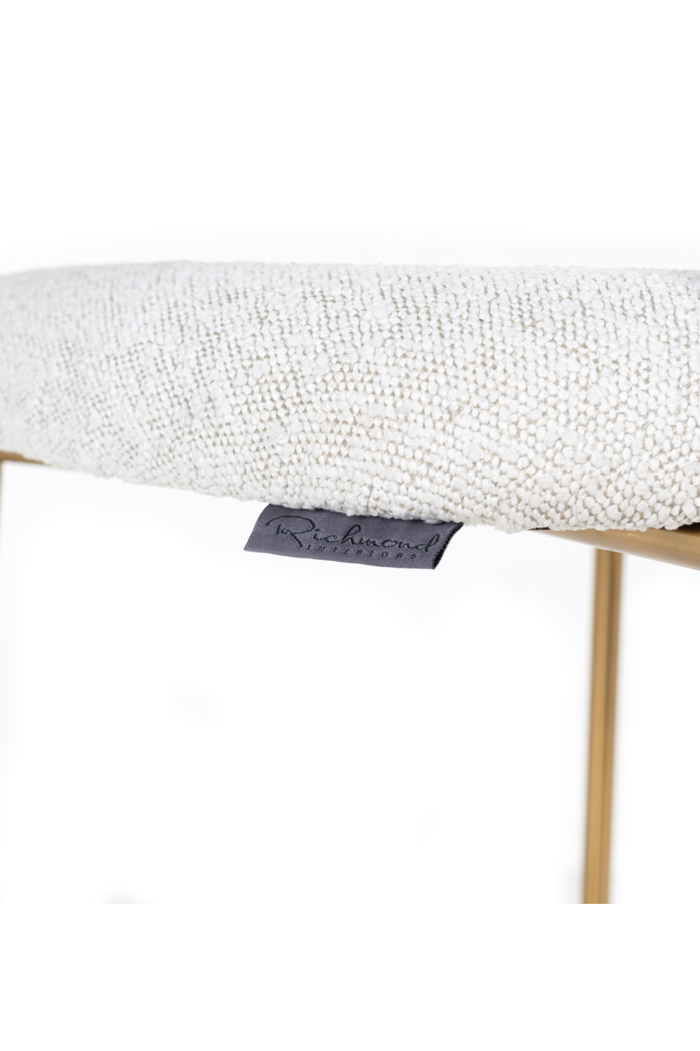 White Bouclé Counter Stool | OROA Xenia | Oroa.com