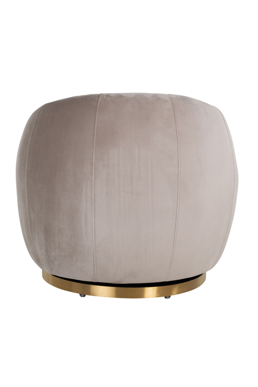 Round Velvet Swivel Easy Chair | OROA Jago | Oroa.com