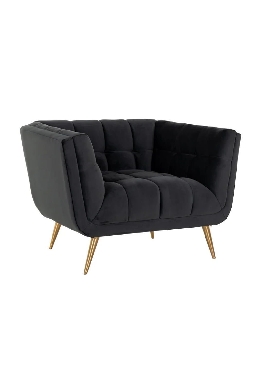 Channel-Tufted Lounge Chair | Richmond Interiors Huxley | Oroa.com