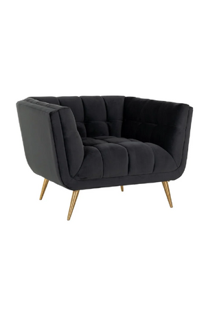 Channel-Tufted Lounge Chair | Richmond Interiors Huxley | Oroa.com