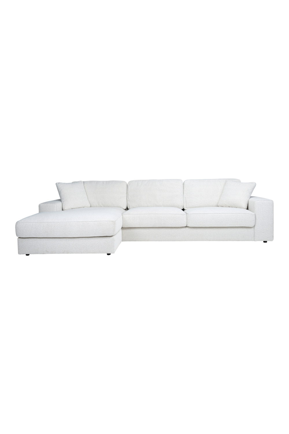 White Bouclé Modular Sofa | OROA Santos | Oroa.com