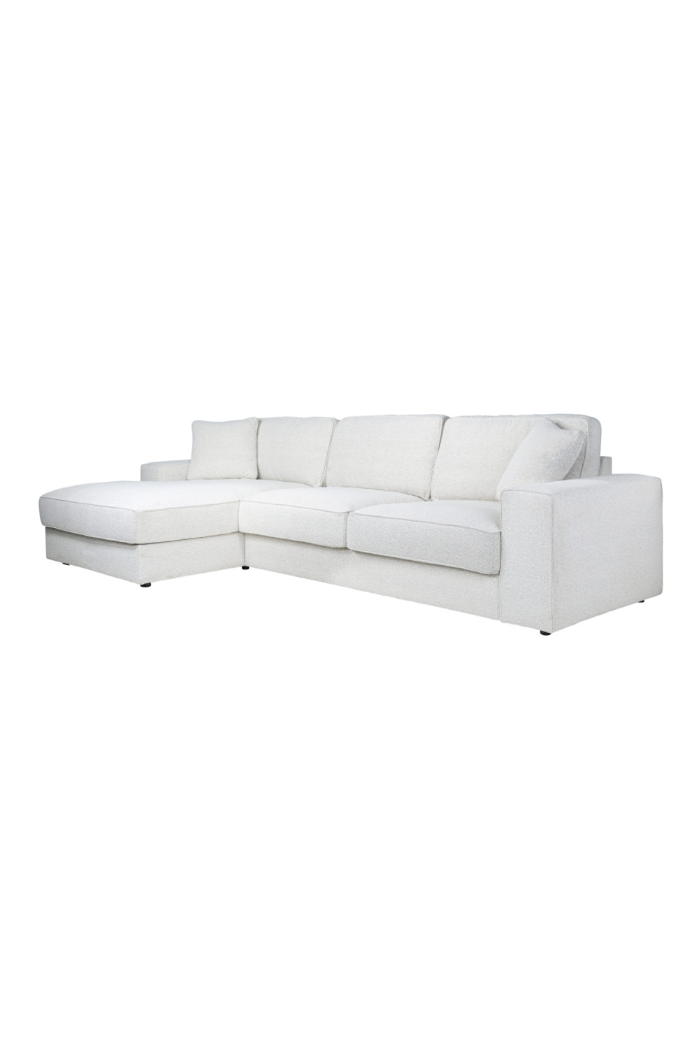 White Bouclé Modular Sofa | OROA Santos | Oroa.com