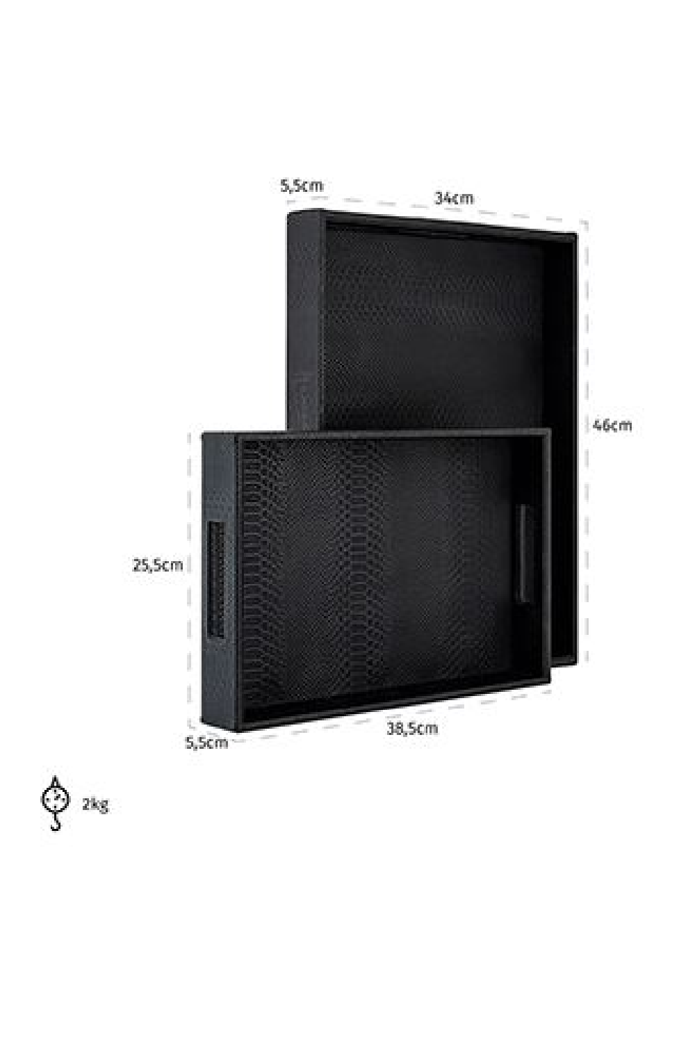 Reptilian Skin Patterned Tray | Richmond Interiors Blane | Oroa.com