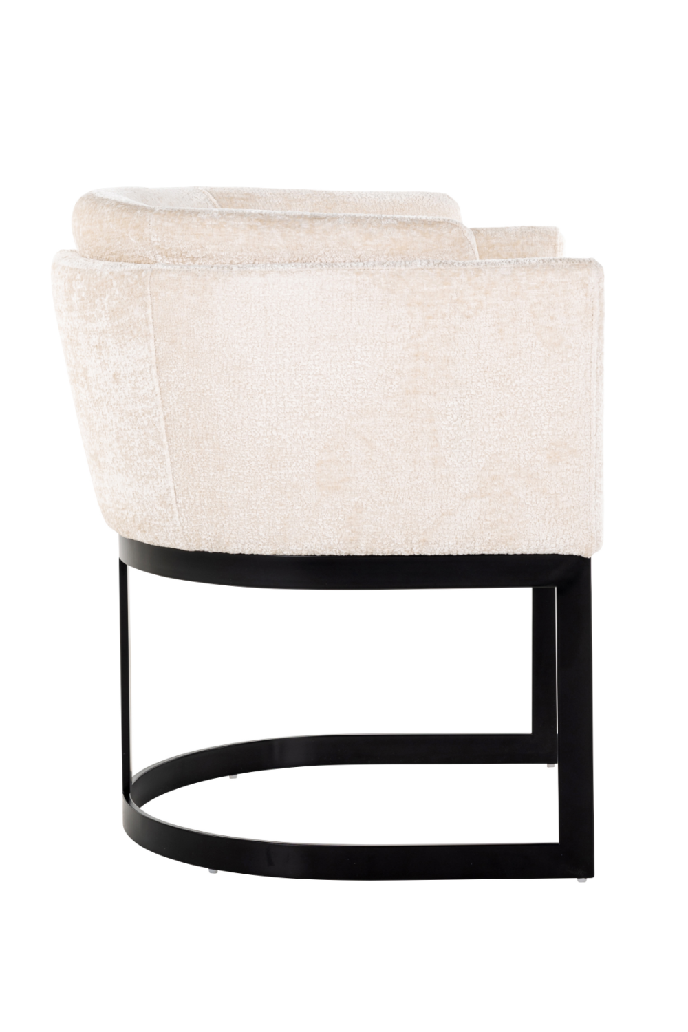 White Chenille Modern Chair | OROA Emerson | OROA.com