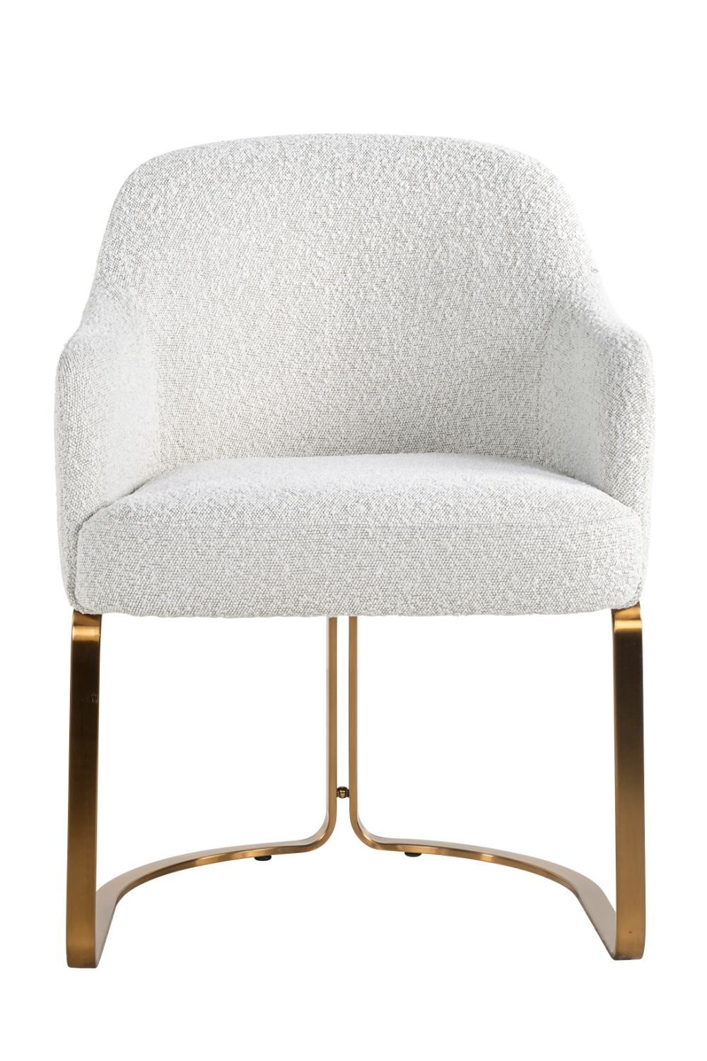 White Bouclé Modern Dining Chair | OROA Hadley | Oroa.com