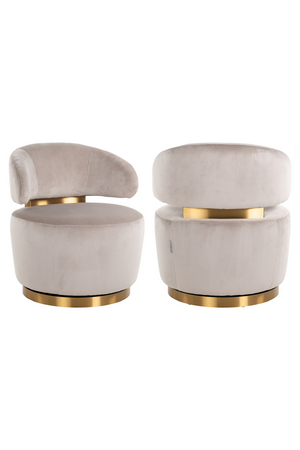 Modern Velvet Swivel Chair | Richmond Interiors Maxime | Oroa.com