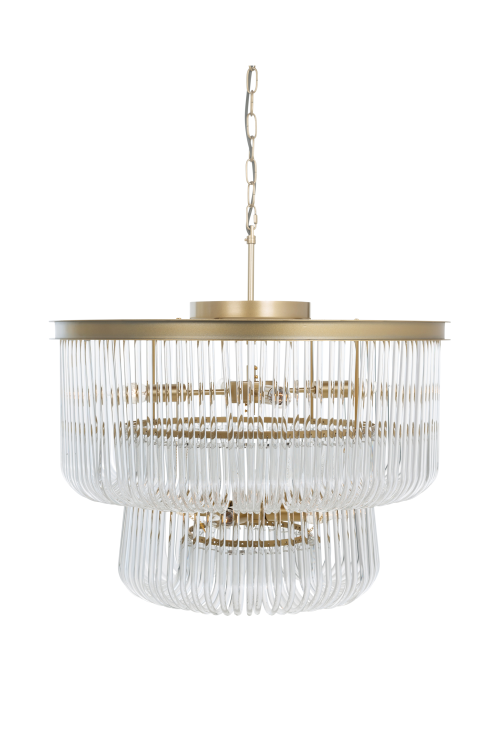 Cascading Crystal Hanging Lamp | Richmond Interiors Romy | OROA.com