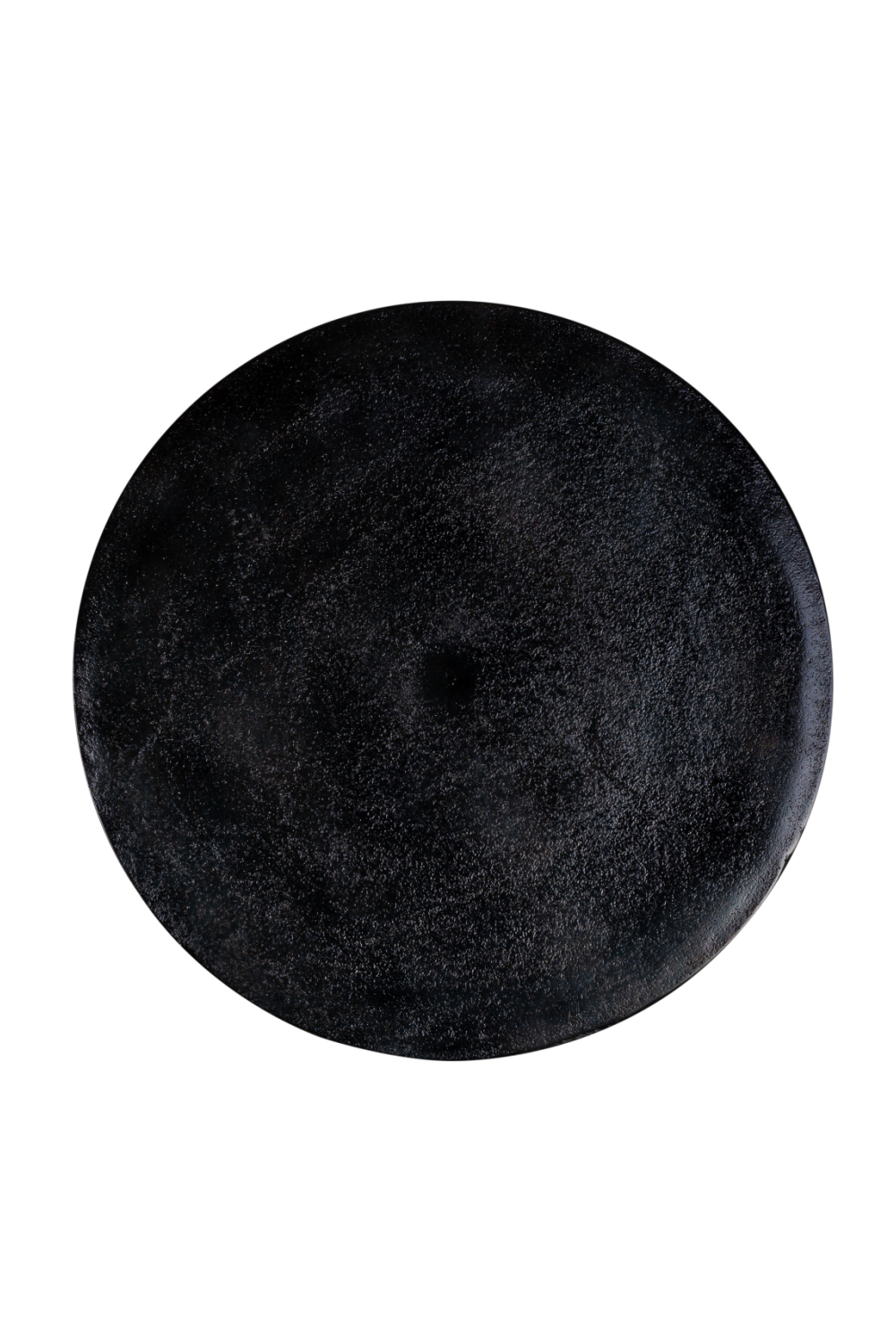 Black Aluminum Modern End Table | OROA Valerio 40Ø | Oroa.com