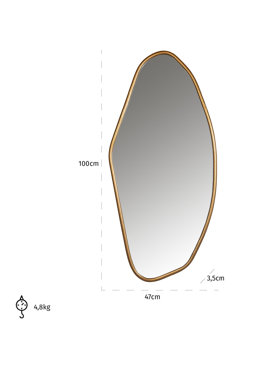 Organic Shaped Mirror | OROA Eldon