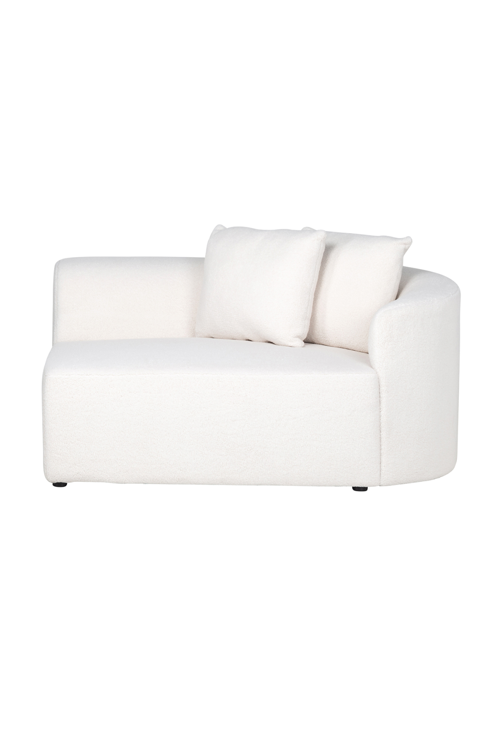 White Curved Upholstered Sofa | OROA Grayson | Oroa.com