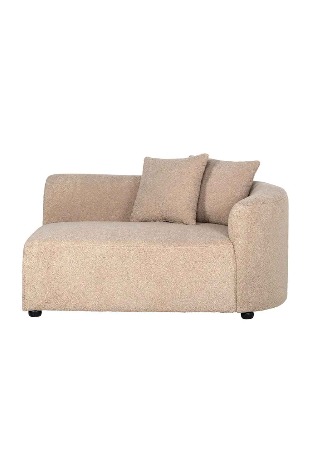 Brown Curve Upholstered Sofa | OROA Grayson | Oroa.com