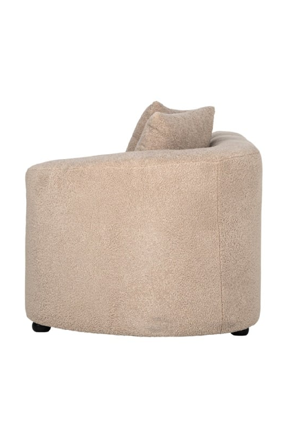 Brown Curve Upholstered Sofa | OROA Grayson | Oroa.com