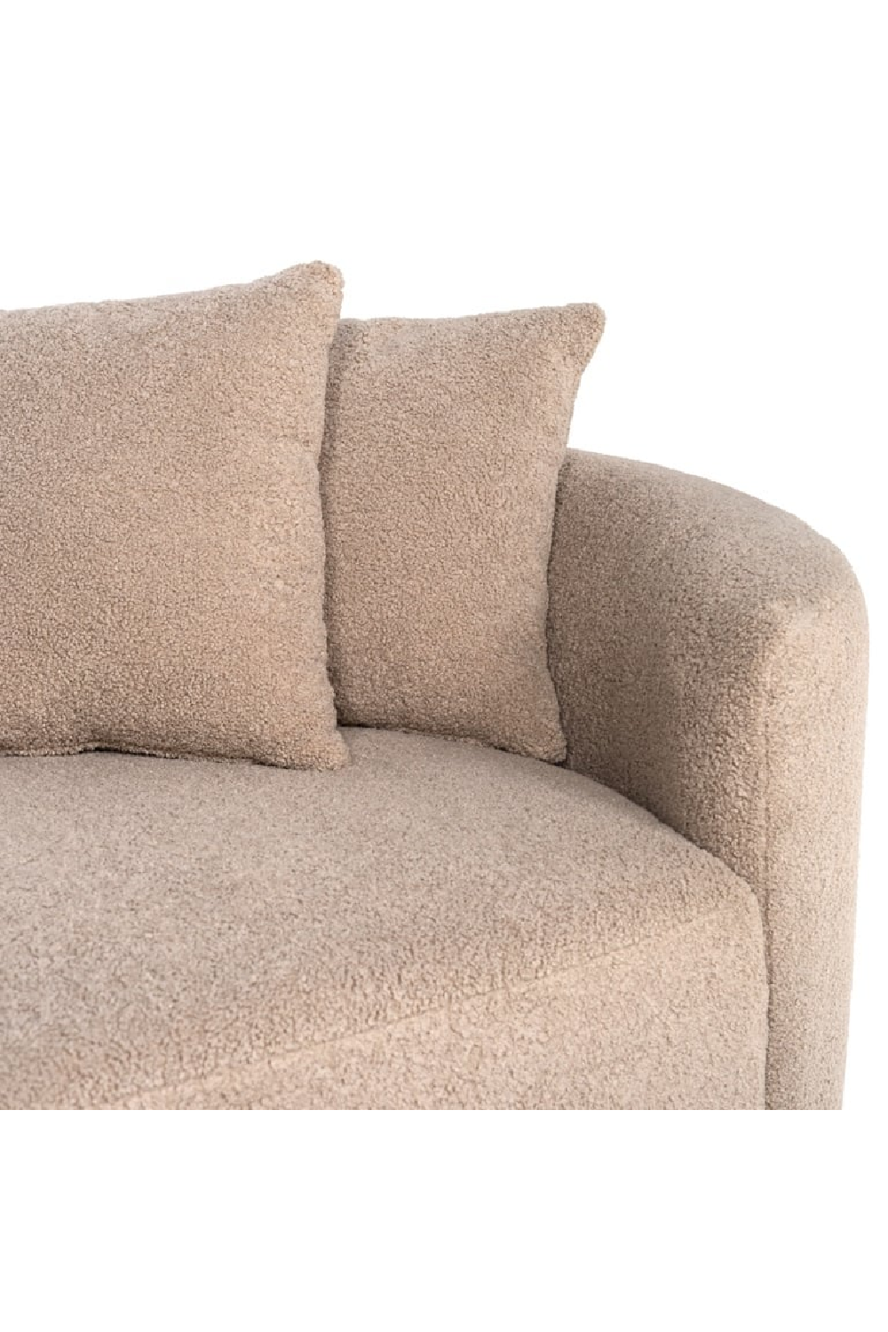 Brown Curve Upholstered Sofa | OROA Grayson | Oroa.com