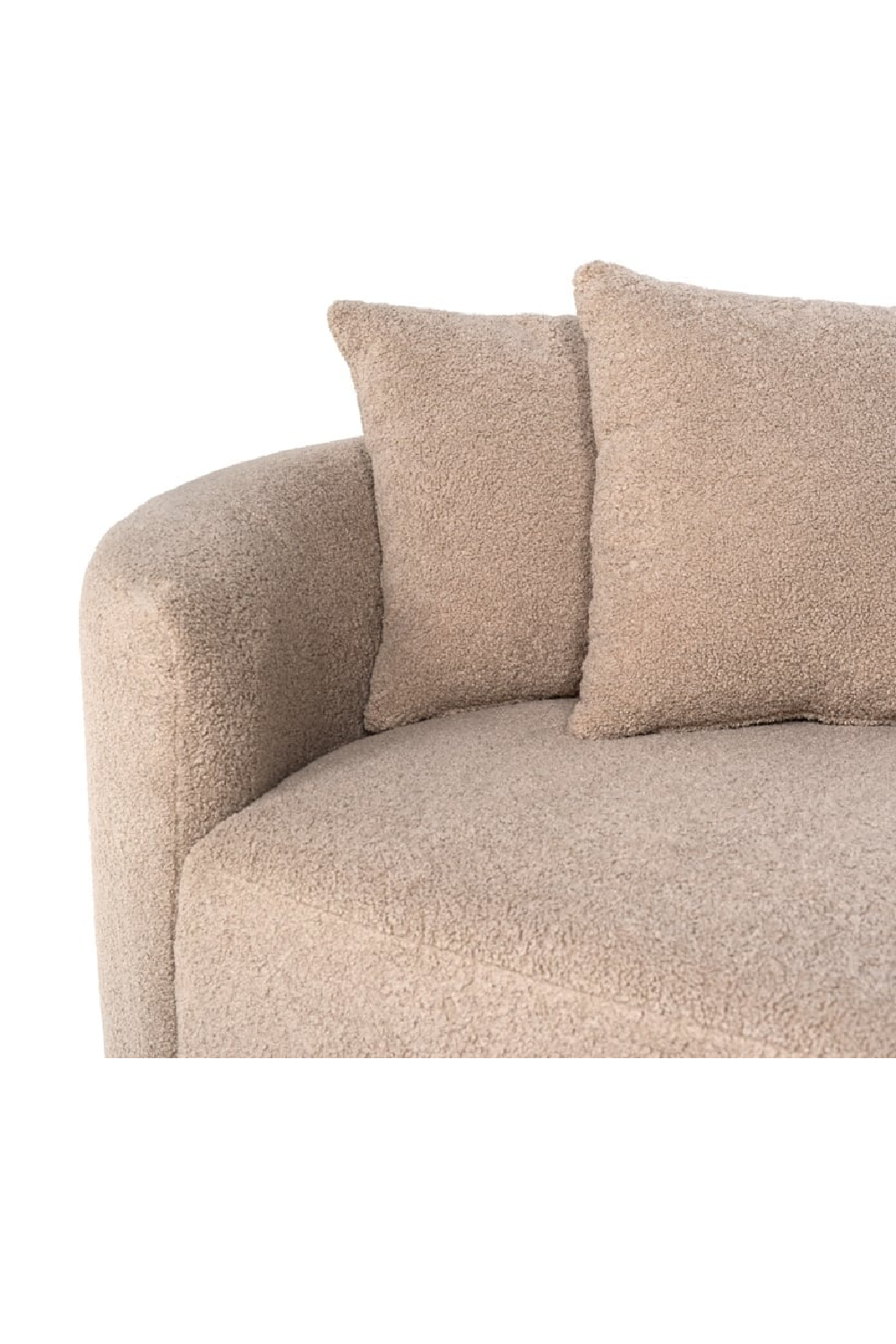 Brown Curve Upholstered Sofa | OROA Grayson | Oroa.com