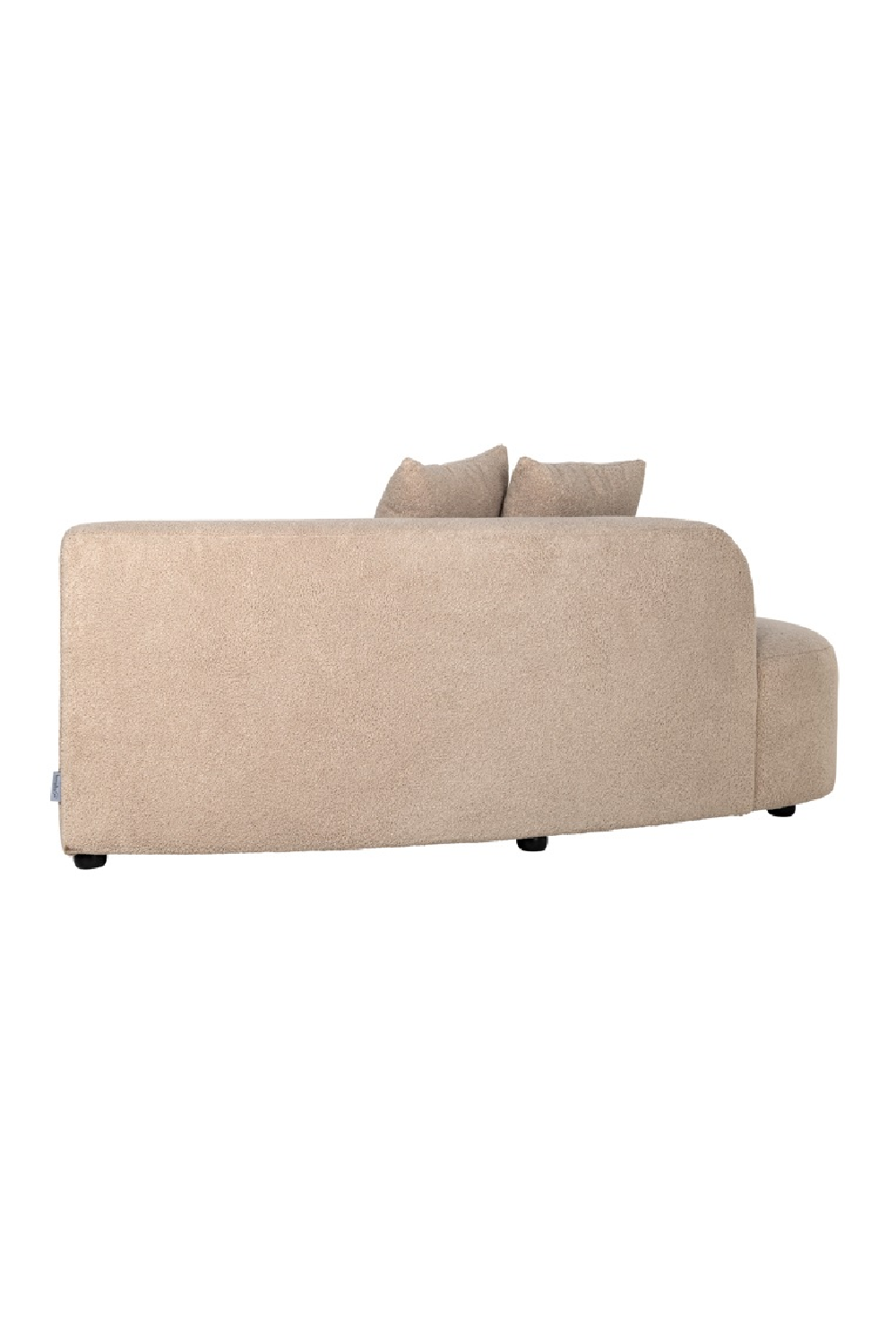 Brown Curve Upholstered Sofa | OROA Grayson | Oroa.com