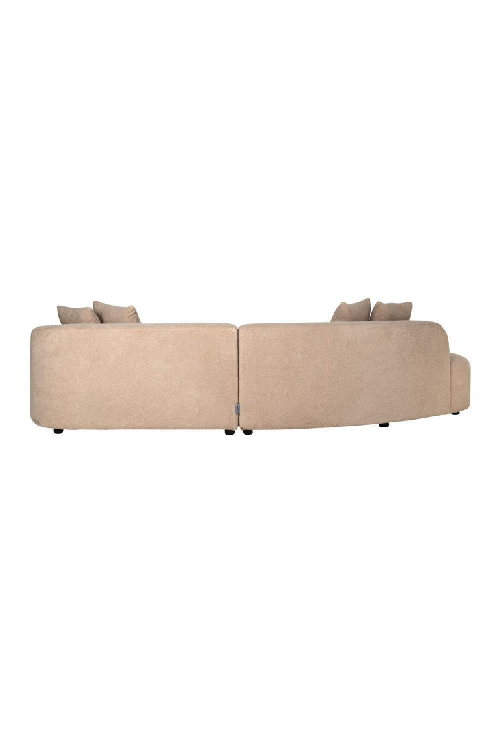 Brown Curve Upholstered Sofa | OROA Grayson | Oroa.com