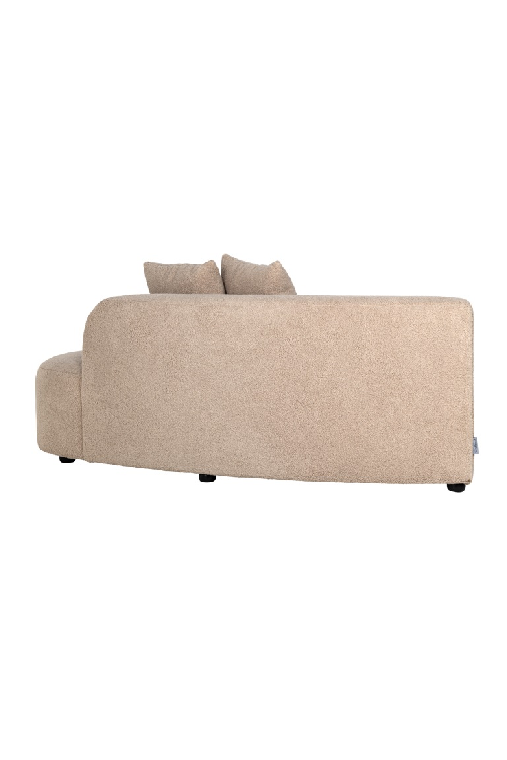 Brown Curve Upholstered Sofa | OROA Grayson | Oroa.com