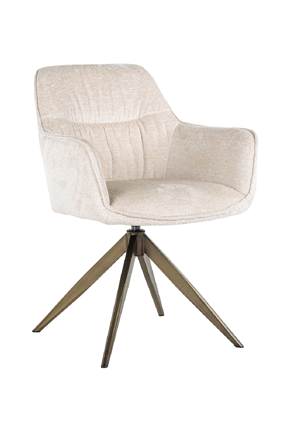 Upholstered Quadropod Swivel Chair | OROA Aline | OROA.com